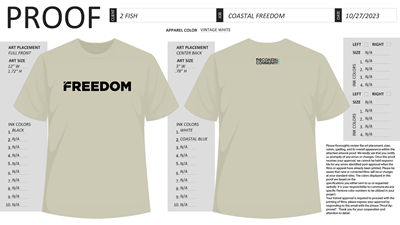 Freedom Intercessor Team Shirt (Vintage White)