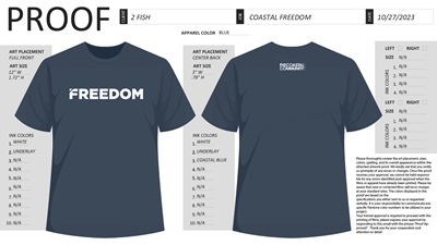 Freedom Host Team Shirt (Steel Blue)